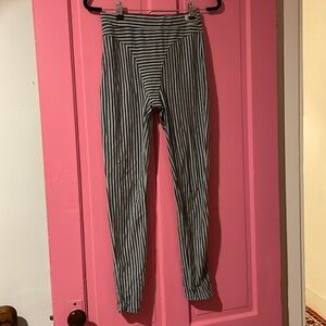 Fashion Brand Company Striped Thong Leggings